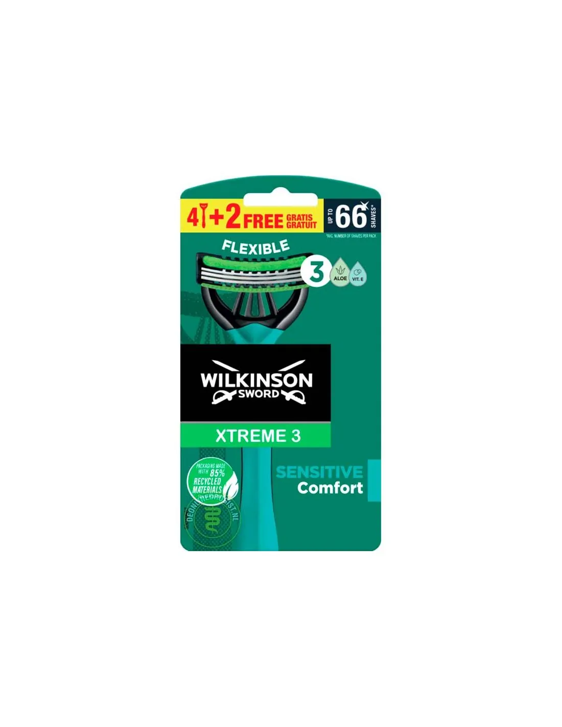 Wilkinson Máquina De Afeitado Extreme 3 4+2 Uds