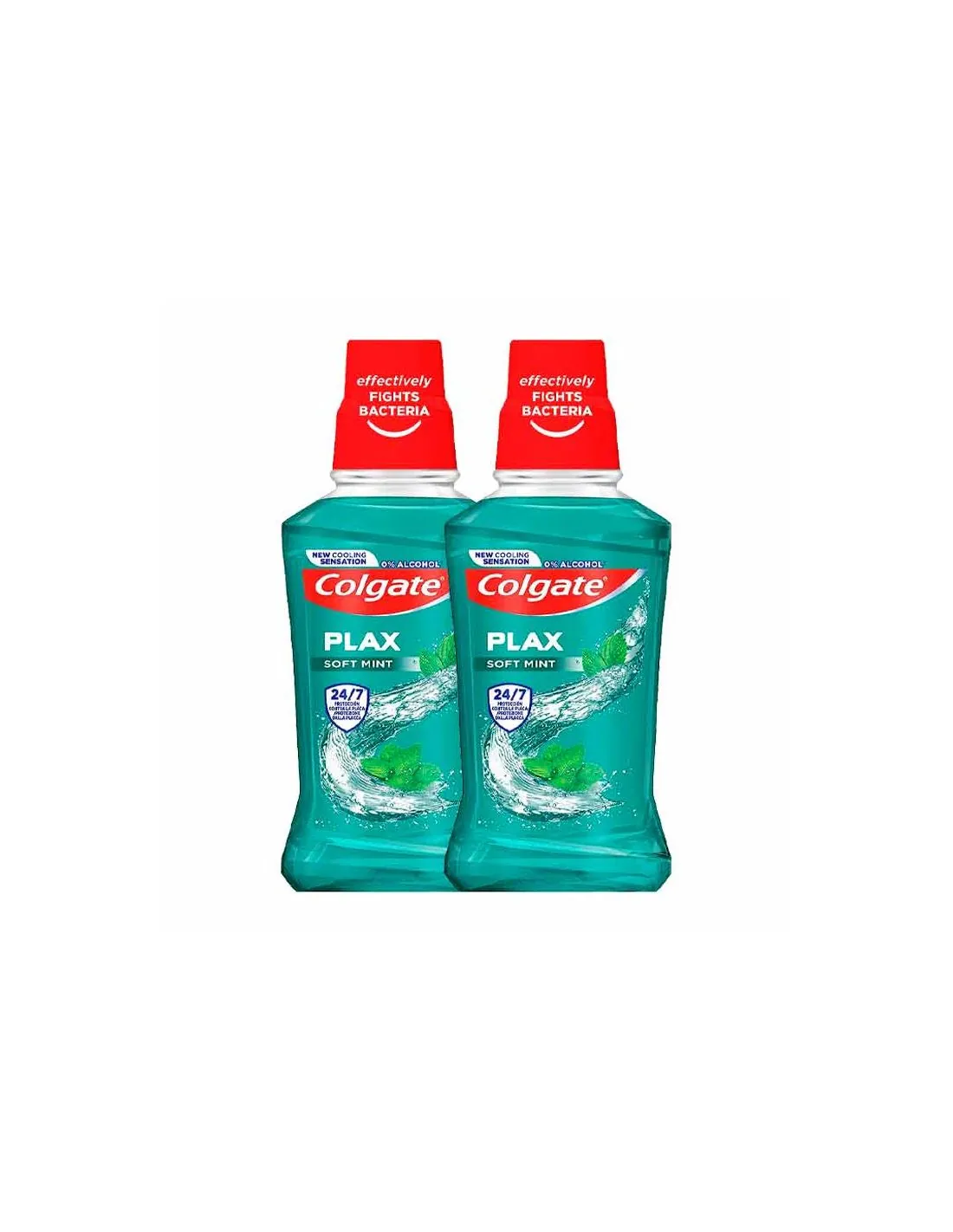 Colgate Plax Enjuague Bucal Menta Suave 500 Ml 1+1