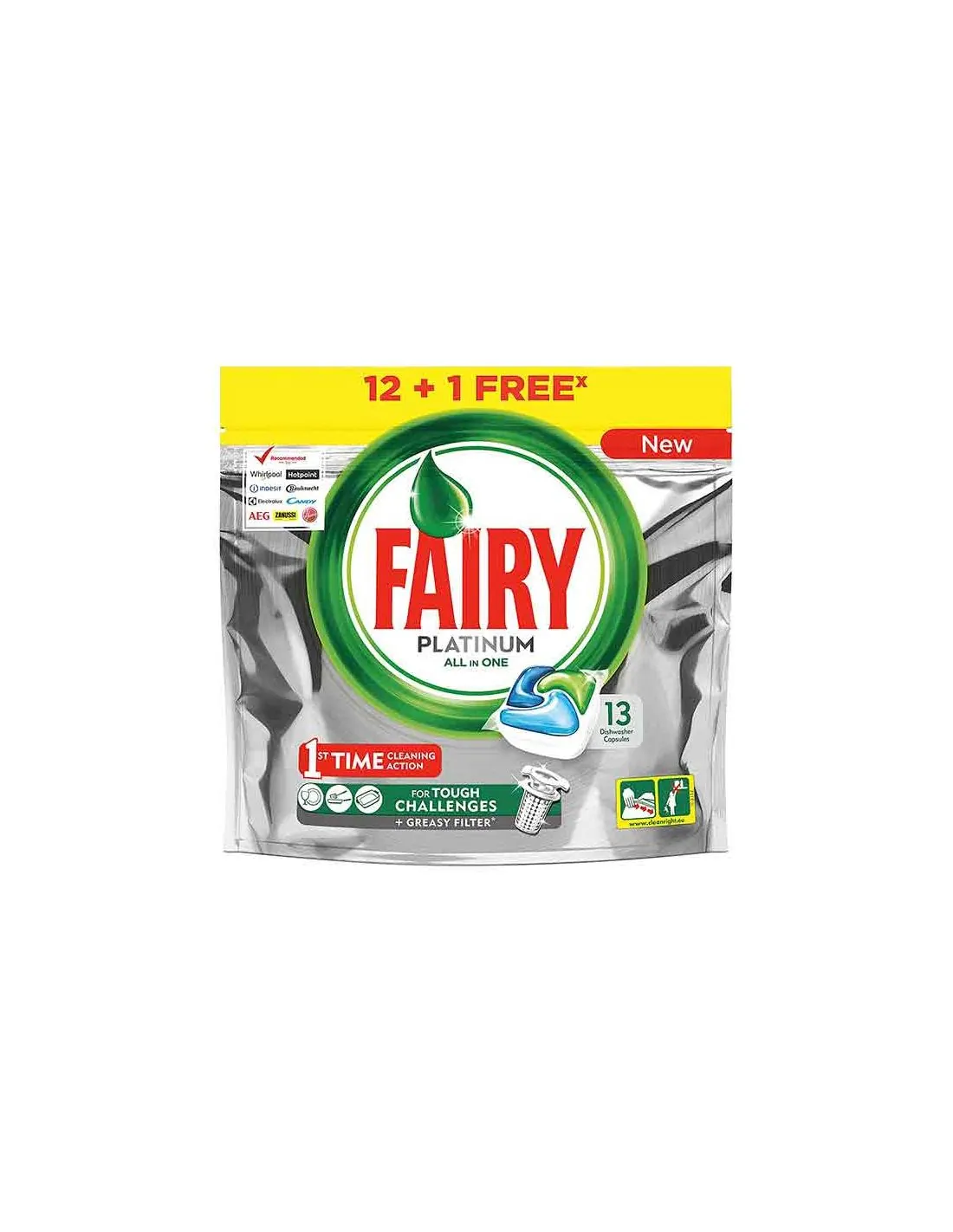 Fairy Platinum All in One Cápsulas 12 Unidades + 2 de Regalo