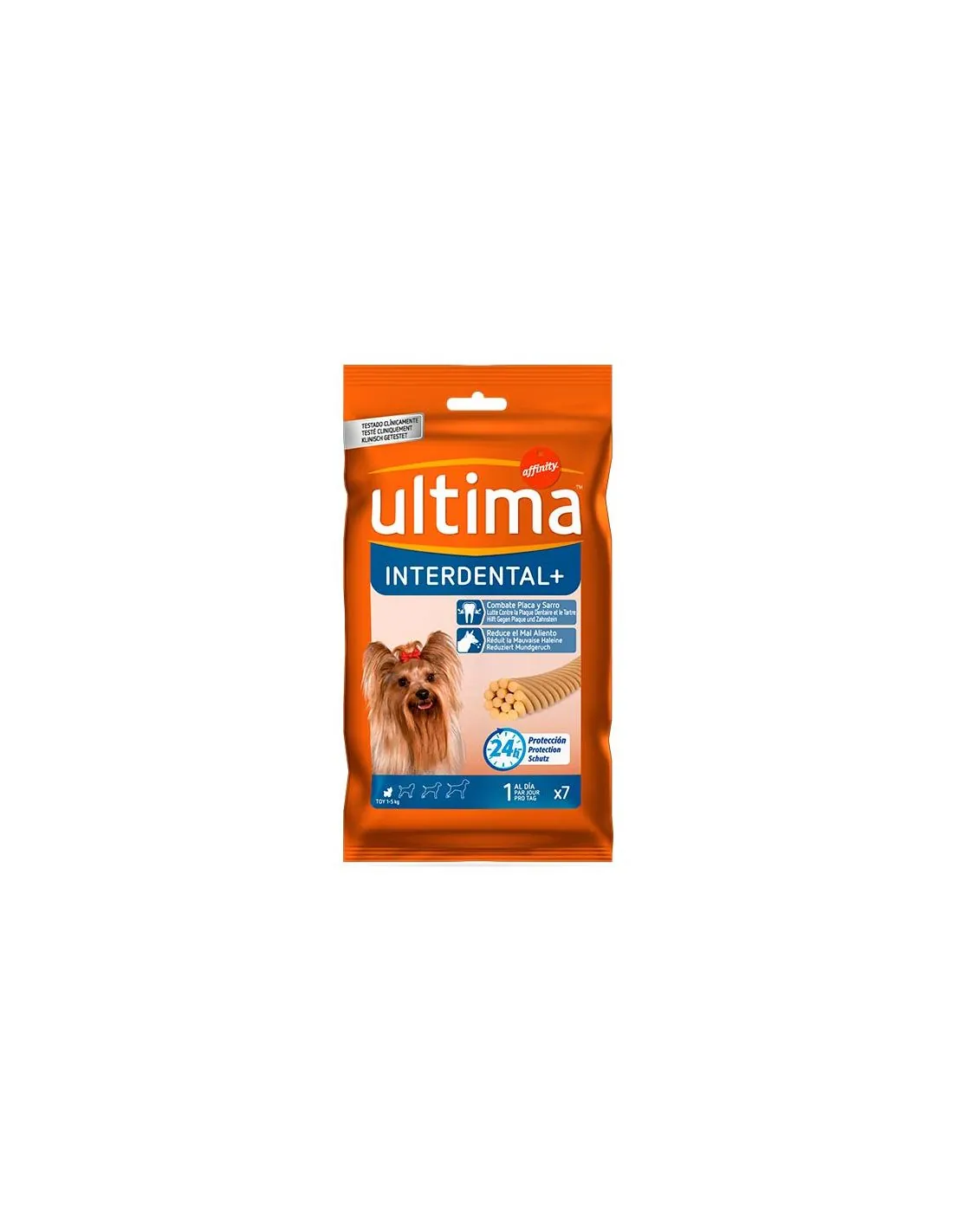 Ultima-Affinity Interdental + X 7 unidades para perros de 1 a 5 kg 70 g