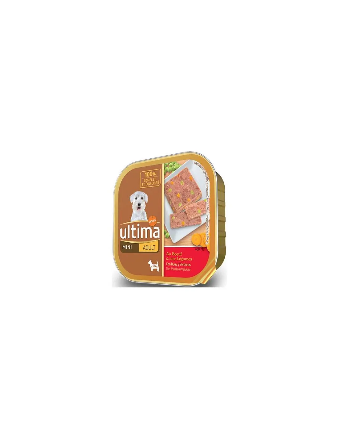 Ultima-Affinity Dog Adult Mini con Buey Latita 150 g