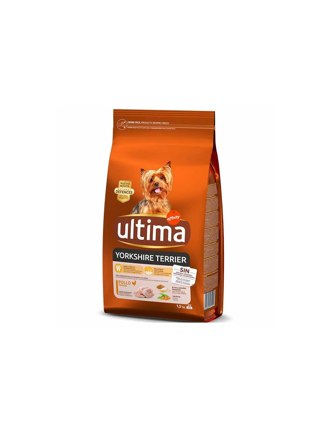 Ultima-Affinity Dog Yorkshire Terrier de Pollo 1,5 kg