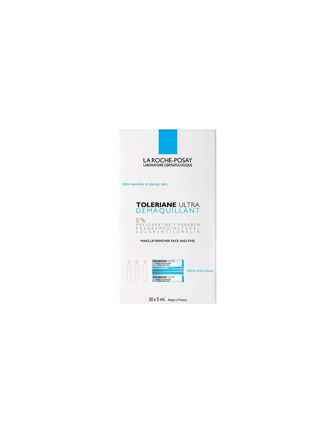 La Roche Posay Toleriane Desmaquillante Monodosis 30 x 5 Ml