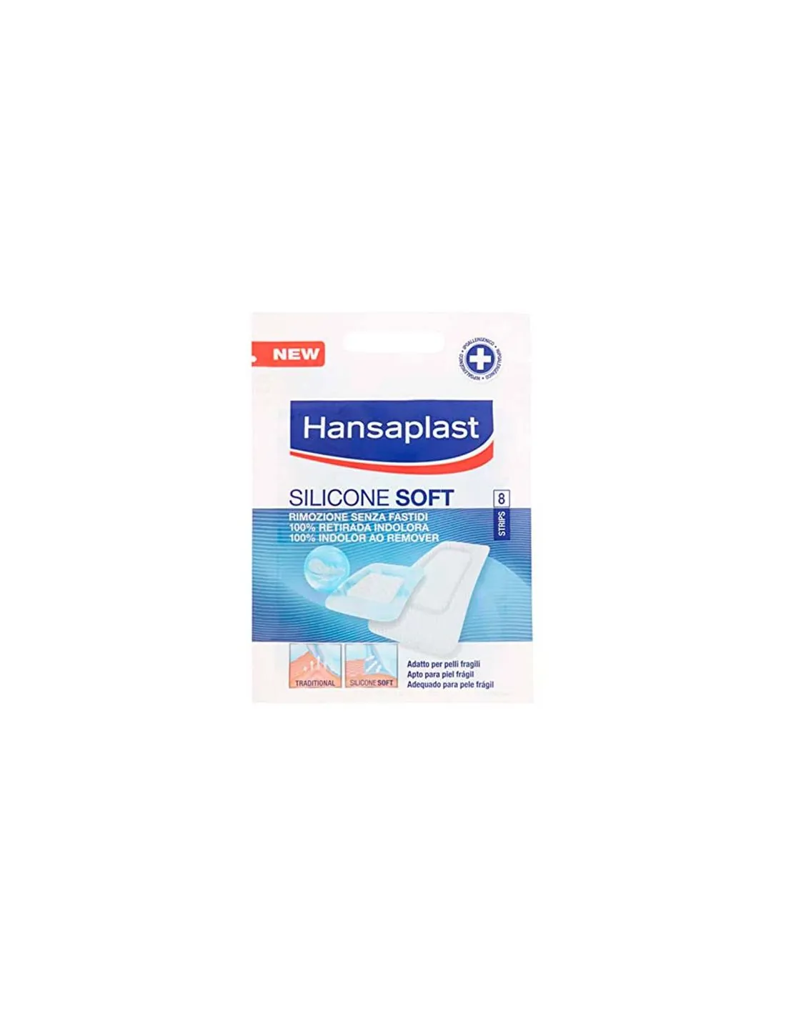 Hansaplast Apósito Silicone Soft 8 uds