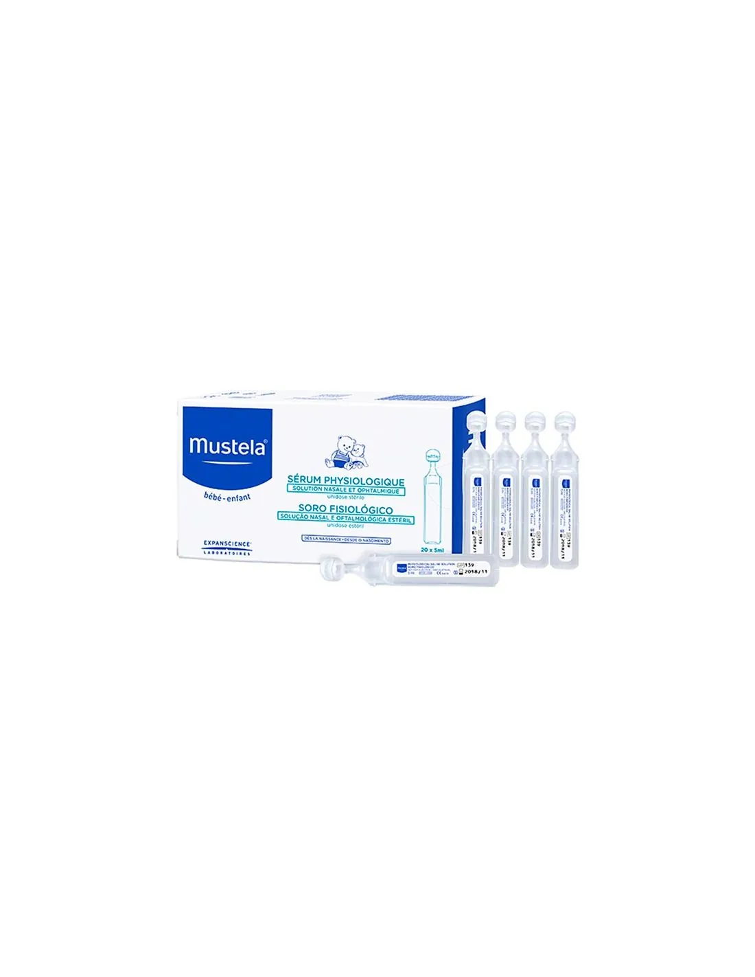 Mustela Suero Fisiológico 20 monodosis x 5 ml