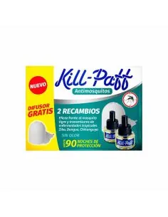 Kill-Paff Antimosquitos 2 Recambios + Difusor Gratis