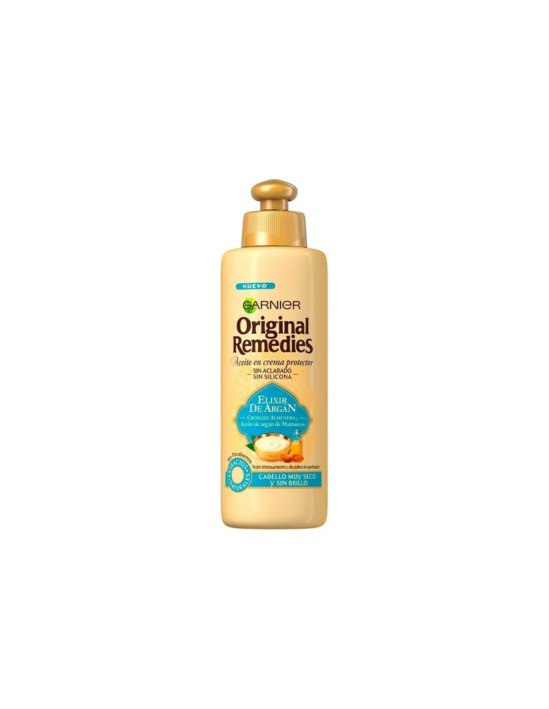 Garnier Original Remedies Elixir de Argán Aceite en Crema Protector sin Aclarado 200 ml