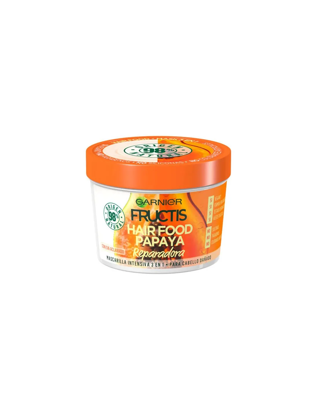 Fructis Hair Food Papaya Reparadora Mascarilla 390 Ml