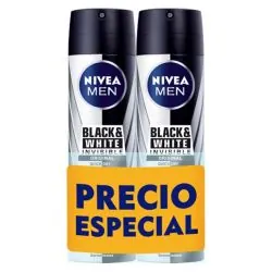 Nivea Men Black & White Desodorante Invisible Duplo Spray 200ml X 2