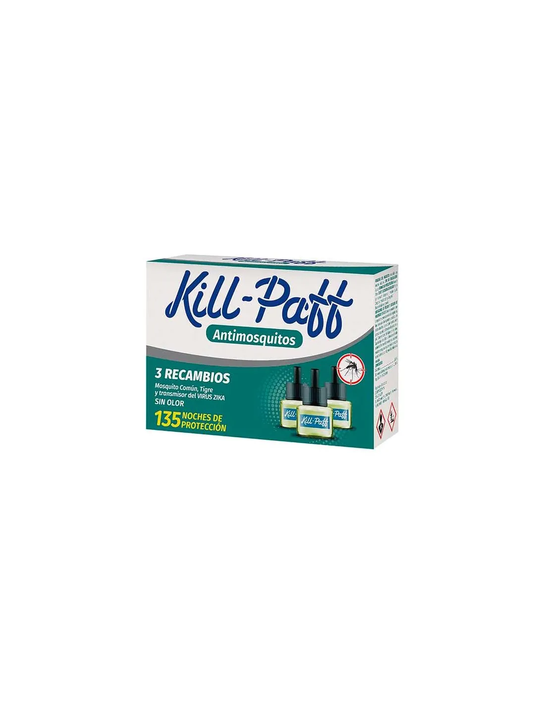 Kill-Paff Antimosquitos 3 Recambios