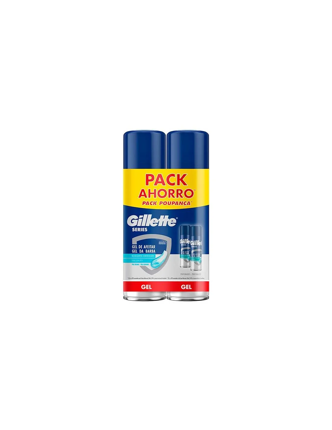 Gillette Gel Afeitar Series Piel Sensible 2x200 Ml.