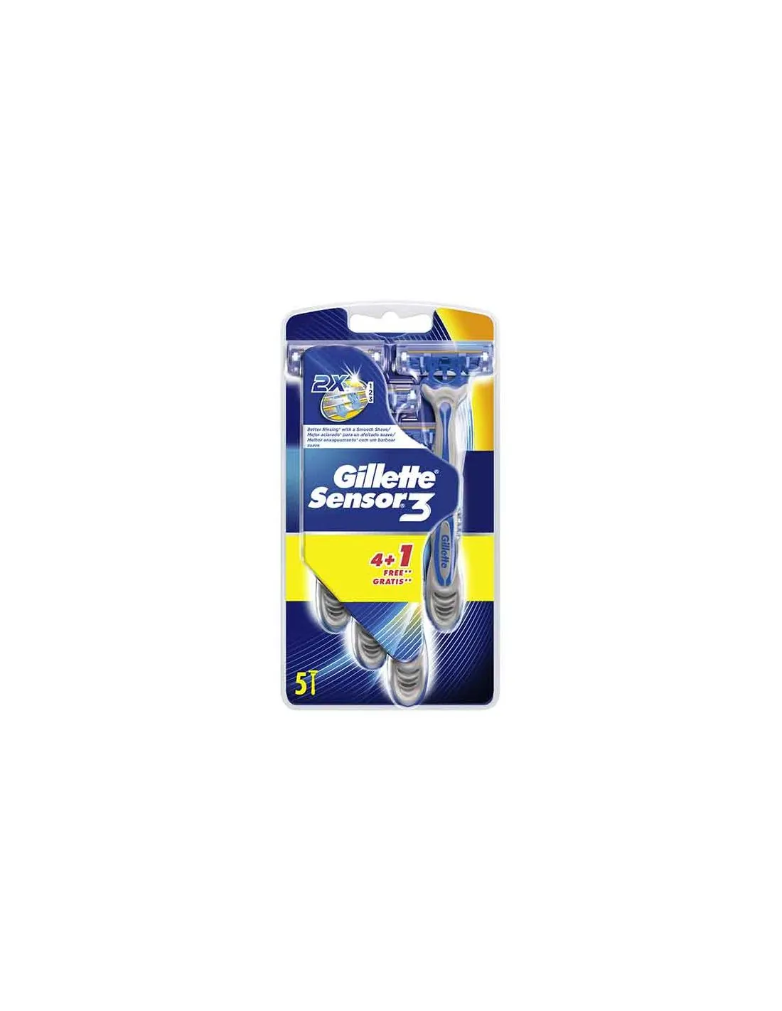 Gillette Máquinas De Afeitar Sensor 3 4 Uds.