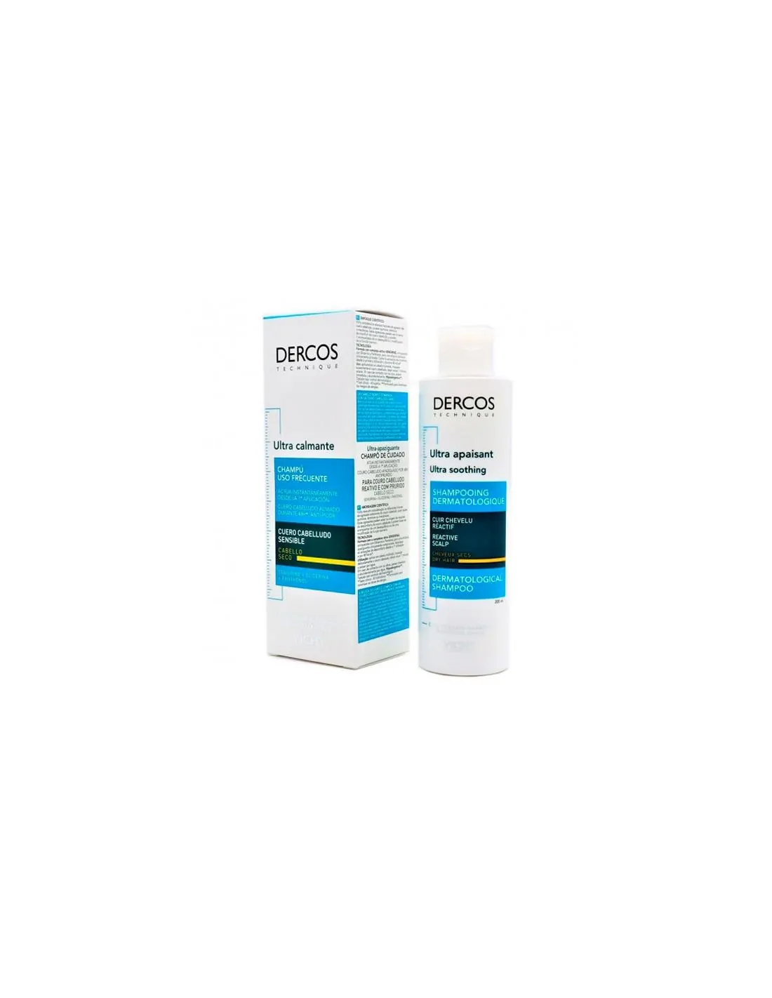 Vichy Dercos Champu Ultracalmante Seco 200 ml