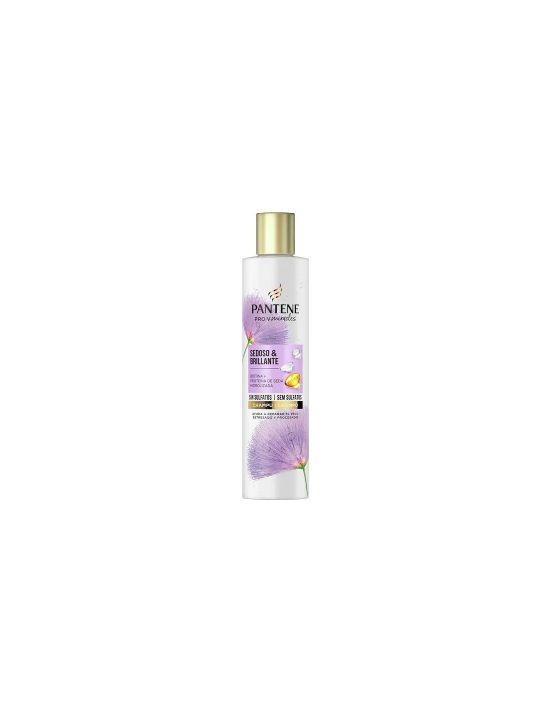 Pantene Pro-V Miracles Sedoso & Brillante Con Biotina + Proteína De Seda Sin Sulfatos Champú 225 ml