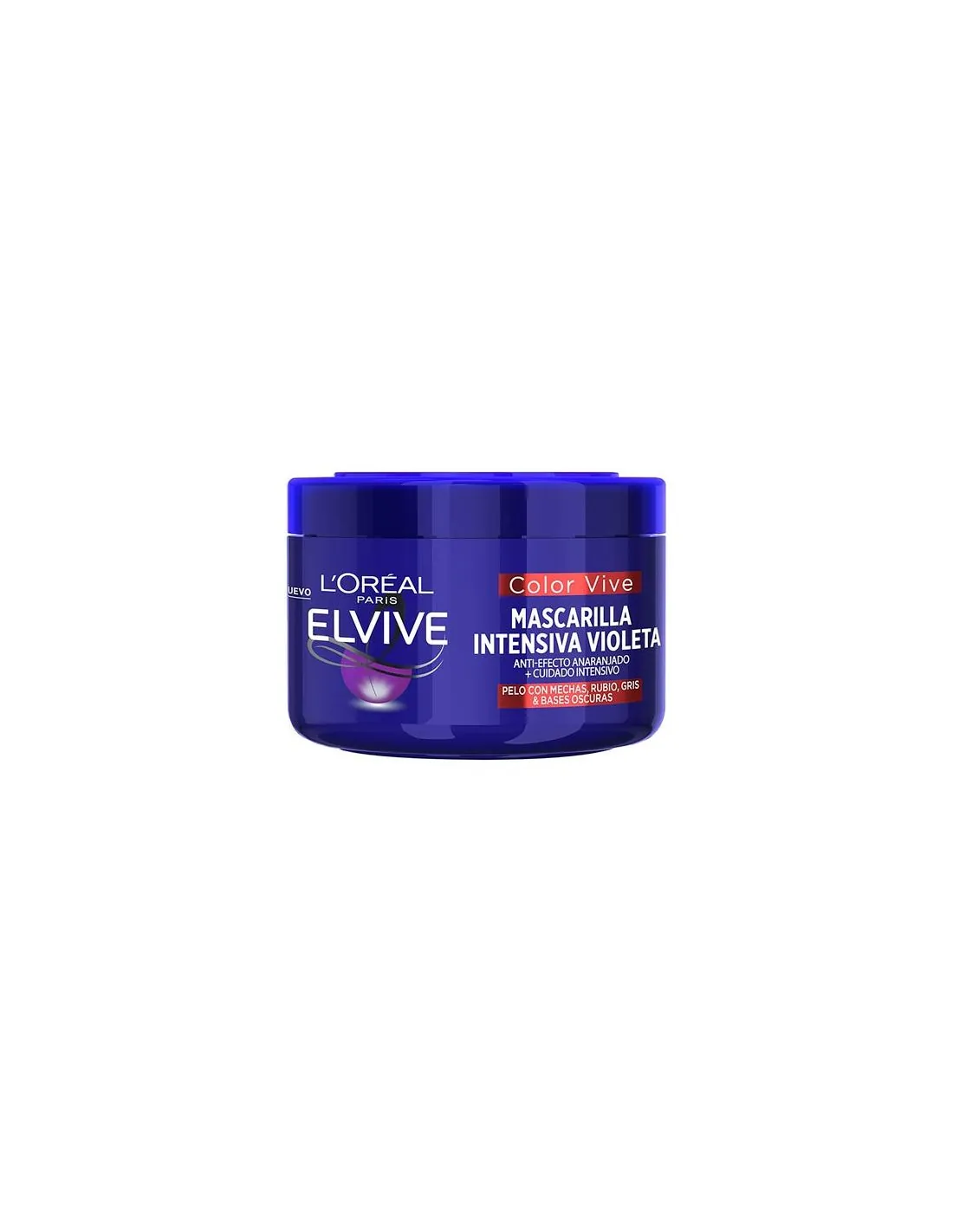 Elvive Color Vive Anti-Efecto Anaranjado Mascarilla Intensiva Violeta 250 ml