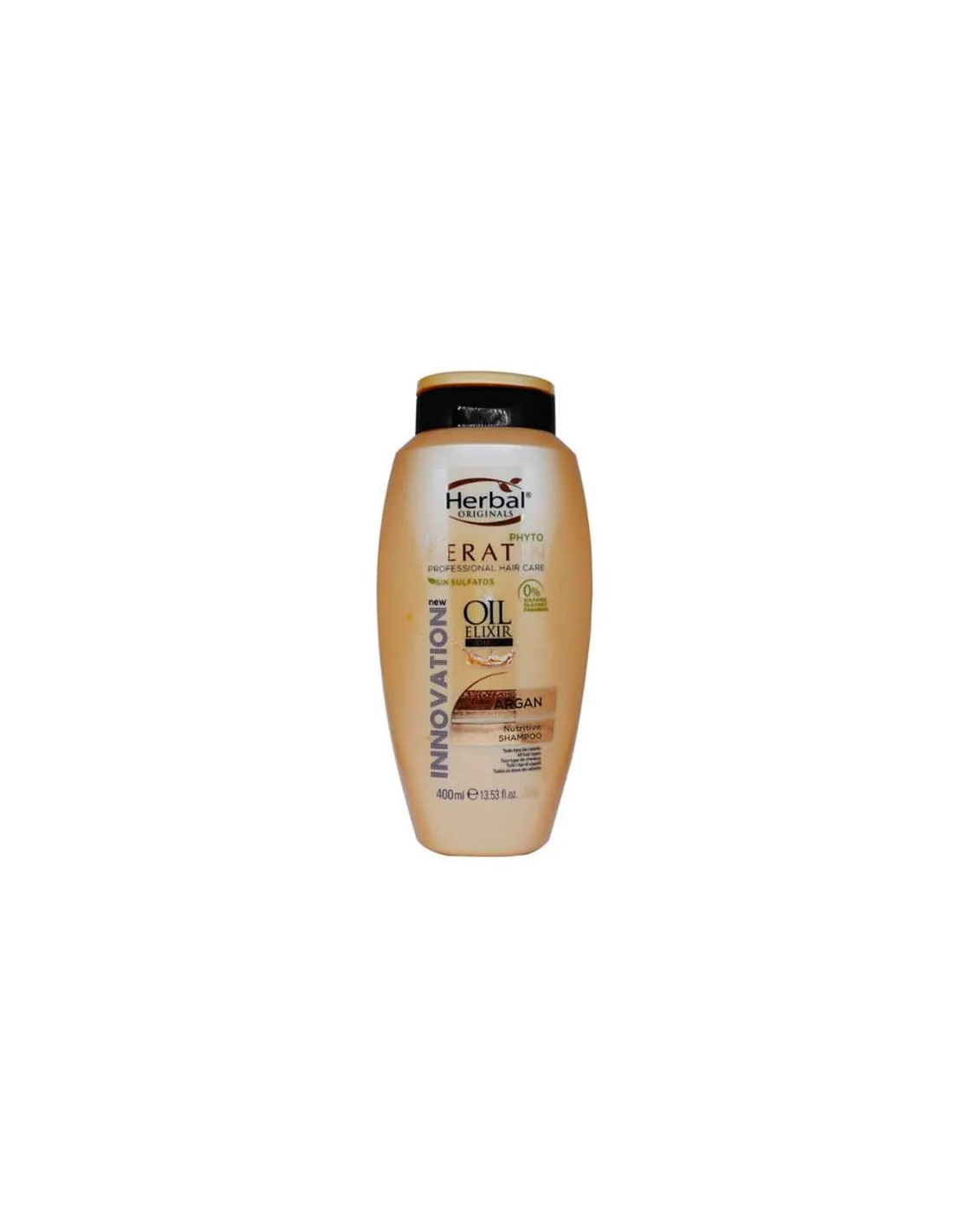 Herbal Phyto Keratin Aceite de Argán Champú 400 ml