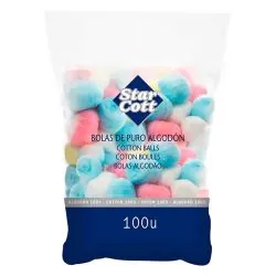 Star Cott Bolas De Algodón Desmaquillantes 100 uds