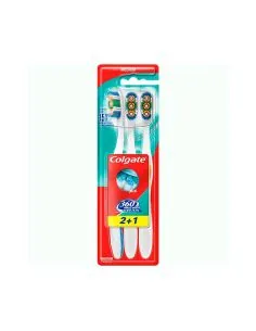 Colgate 360 Medio Cepillo Dental 2+1 uds