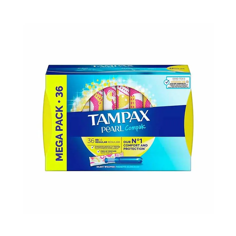 Tampax Compak Pearl Regular Tampón 36 uds | Comprar Online PERFUMERIAS ANA