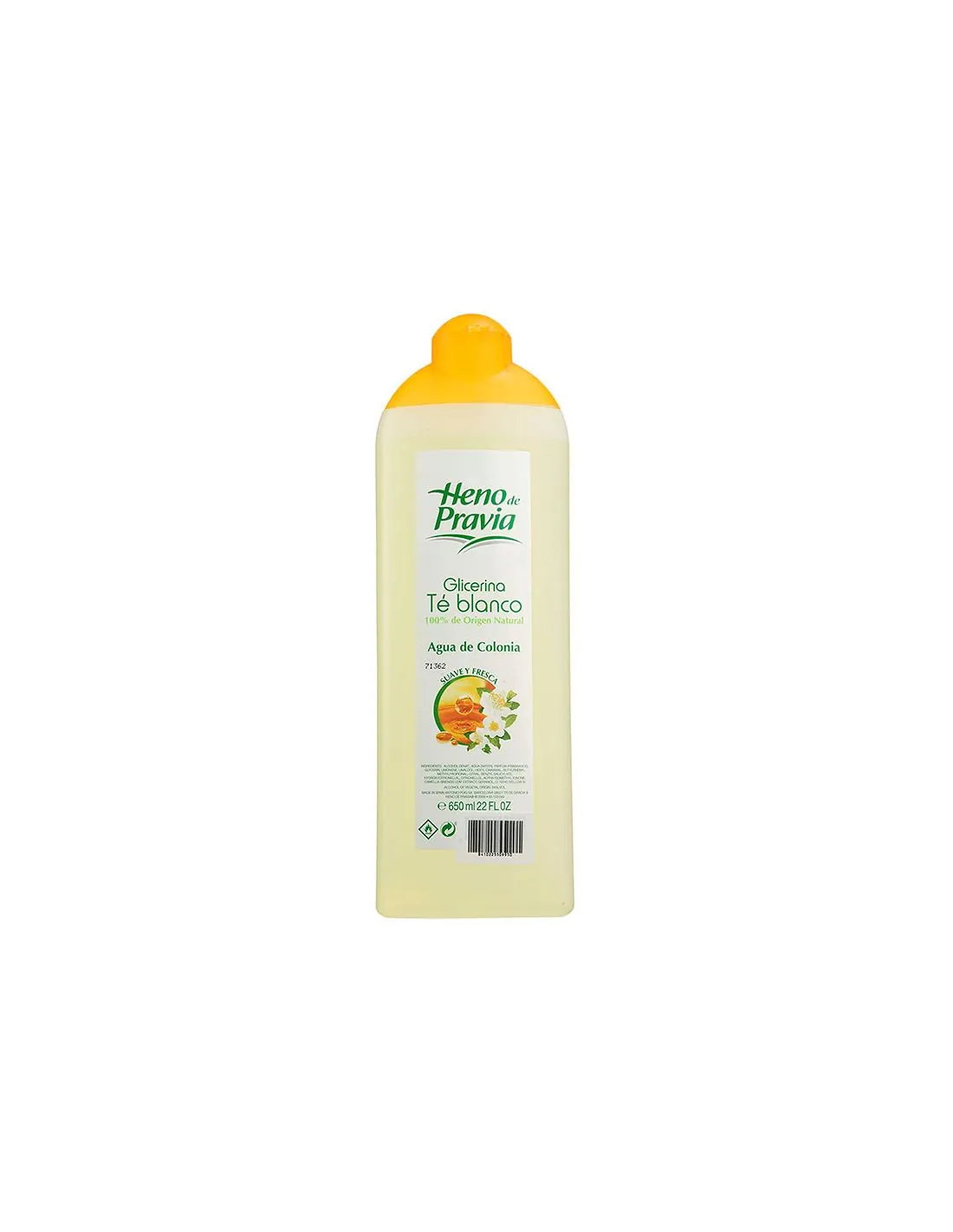 Heno De Pravia Glicerina Té Blanco Agua De Colonia 650 ml