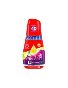 Somat Gel Todo En 1 Limón Lavavajillas 40 Dosis