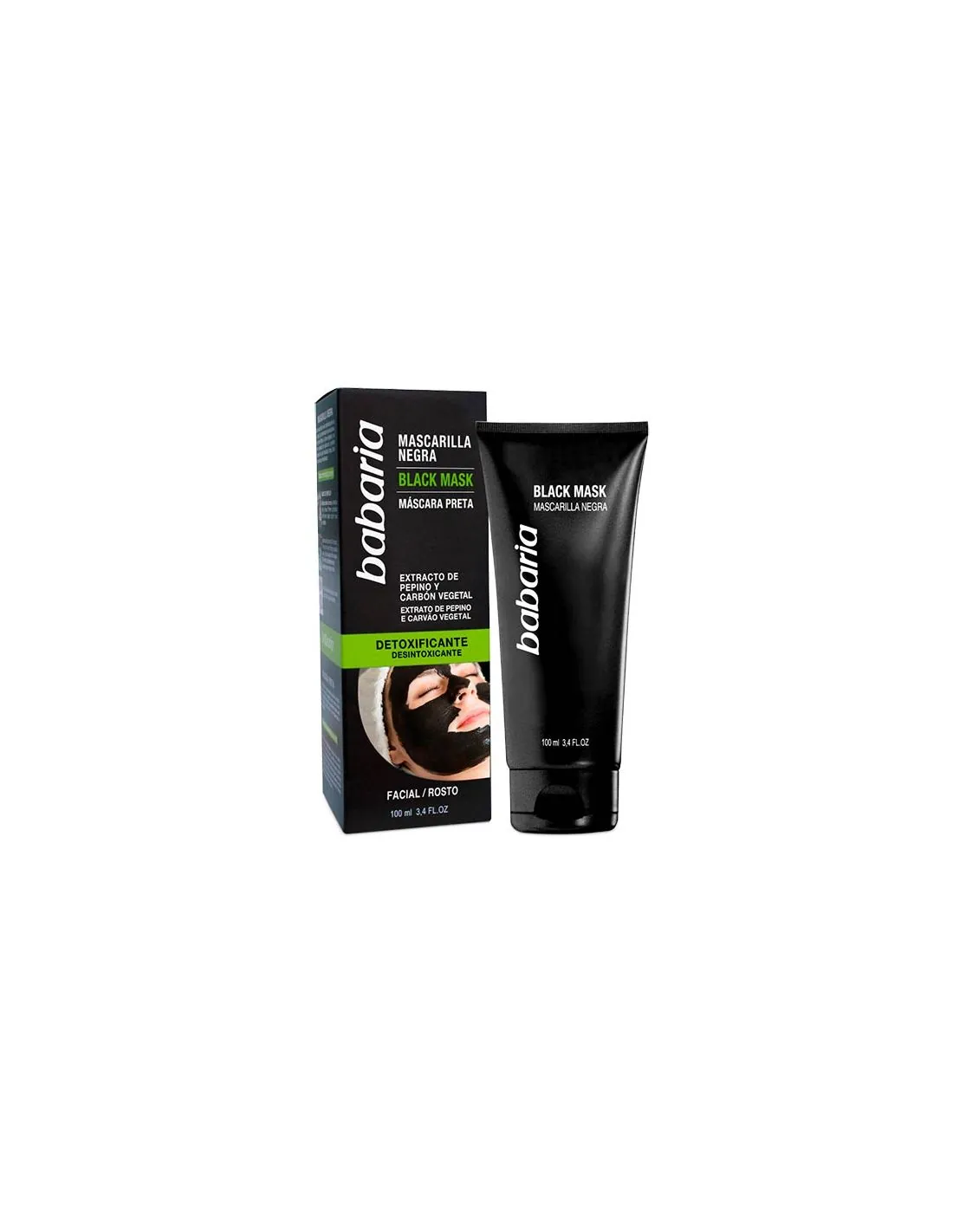 Babaria Mascarilla Negra Detoxificante 100 ml