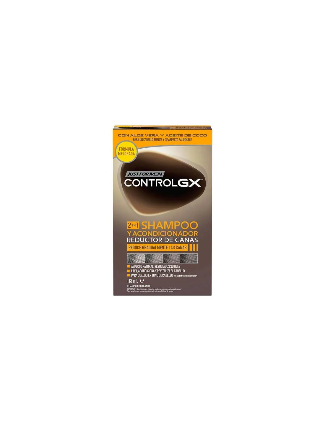 Just For Men Control Gx 2en1 Reductor De Canas Champú + Acondicionador 118 ml