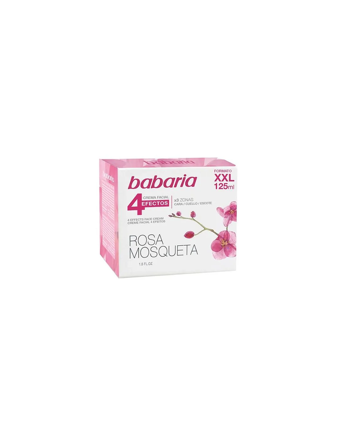 Babaria 4 Efectos Rosa Mosqueta Crema Facial 125 ml