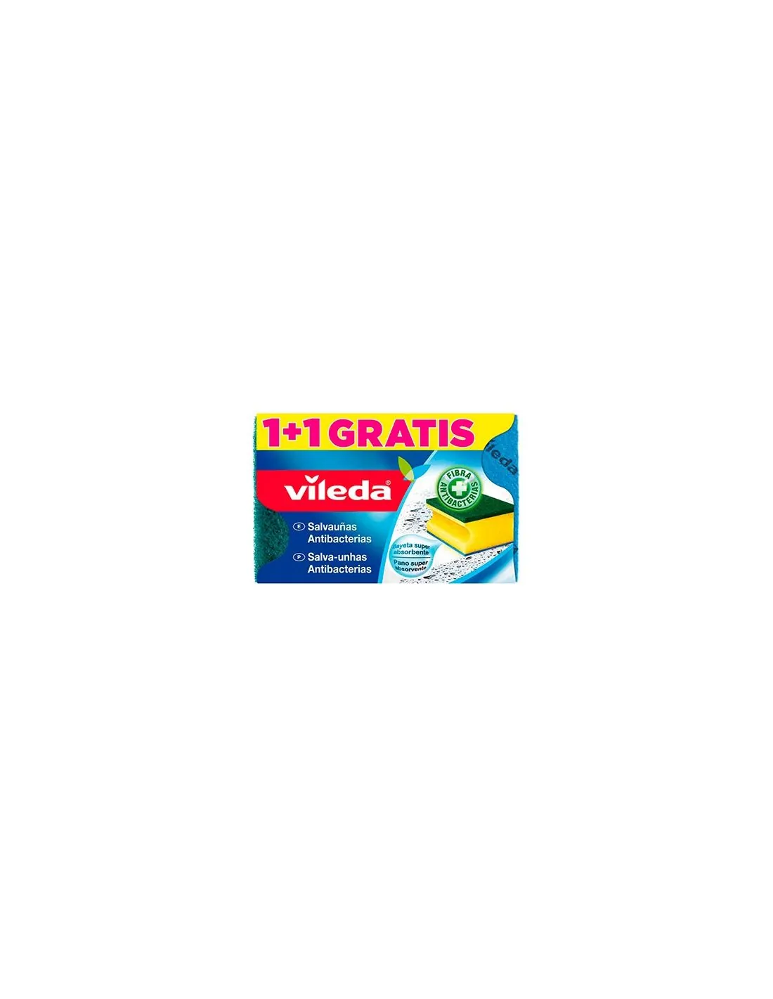 Vileda Salvauñas Antibacterias 1+1 uds