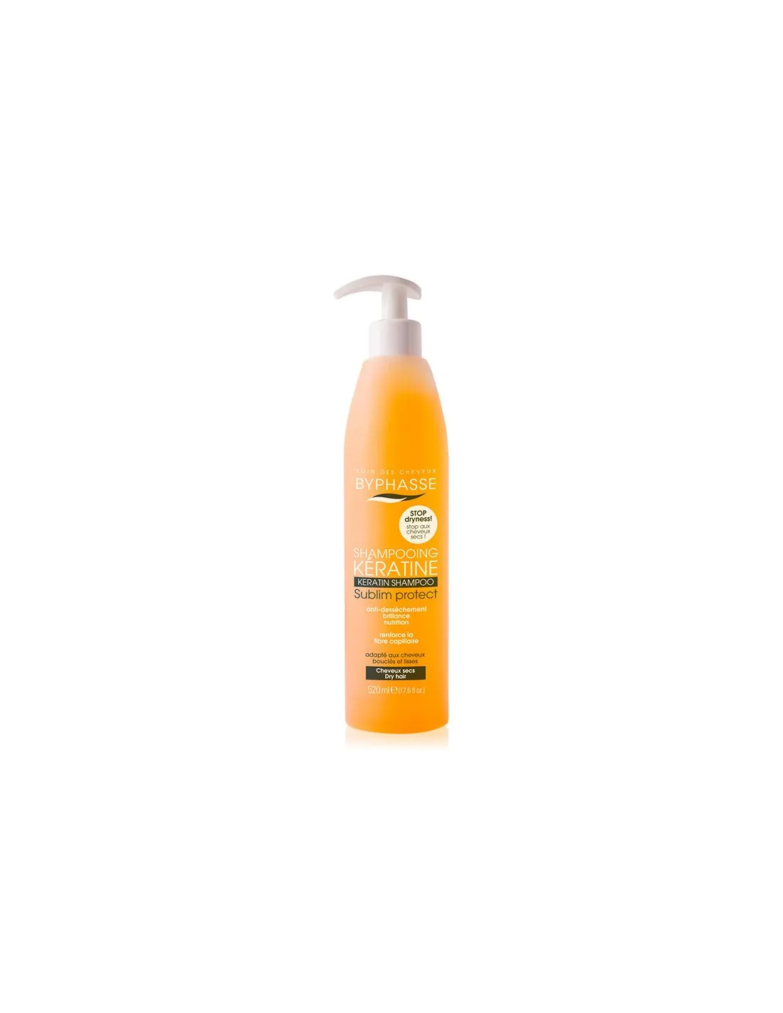 Byphasse Champú Queratina Cabello Seco 520 ml