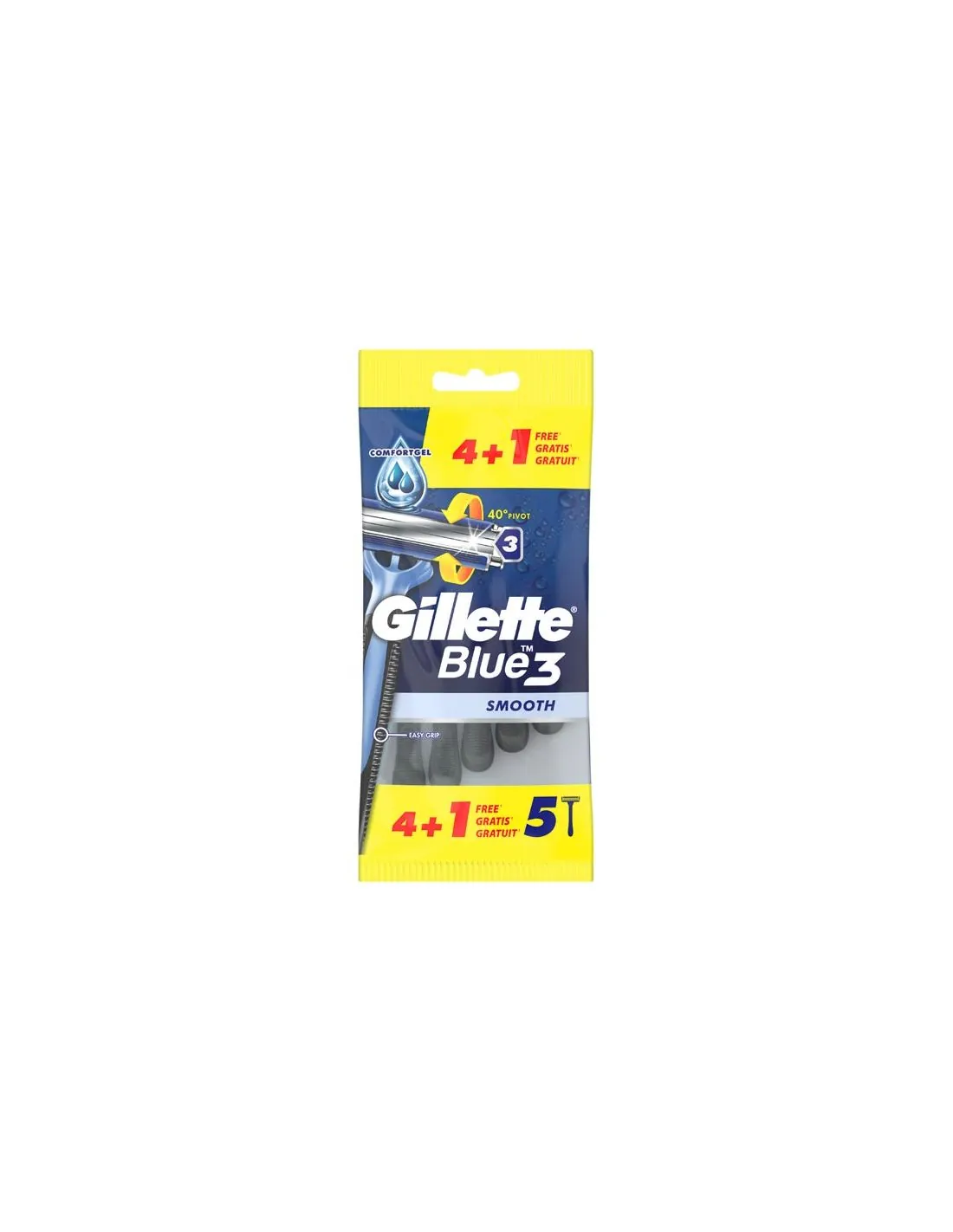 Gillette Blue3 Smooth Maquinilla De Afeitar Desechable 5 uds