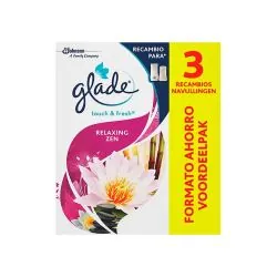 Glade Sense & Spray Relaxing Zen Recambio 3 uds