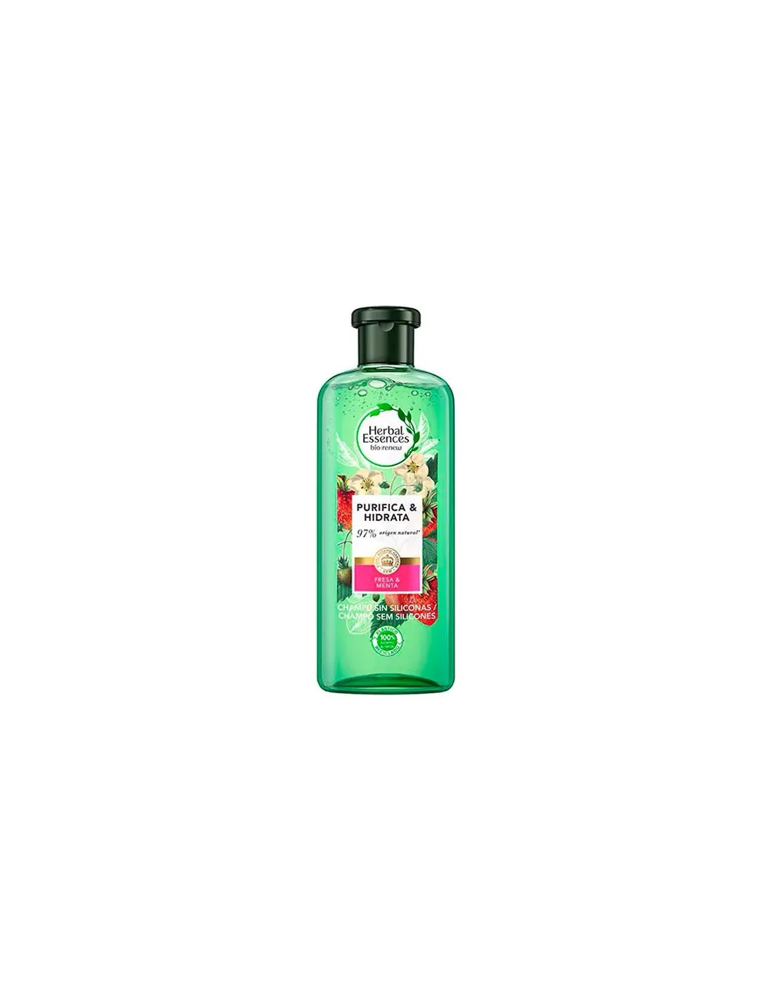 Herbal Essences Fresa Blanca y Menta Dulce Champú 400 ml