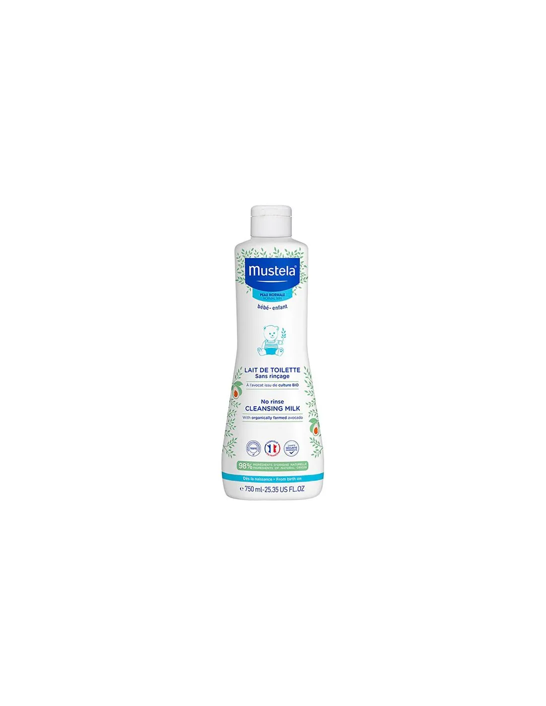 Mustela Loción Limpiadora Hidratante 750 ml