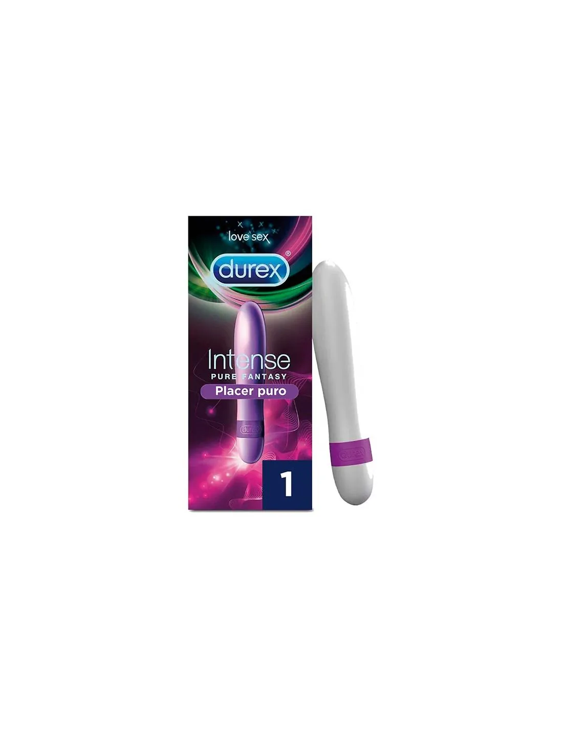 Durex Vibrador Intense Orgasmic Pure Fantasy, Dildo Consolador Clítoris Mujer