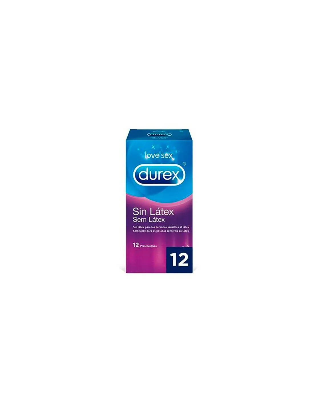 Durex Sin Látex Preservativos 12 uds