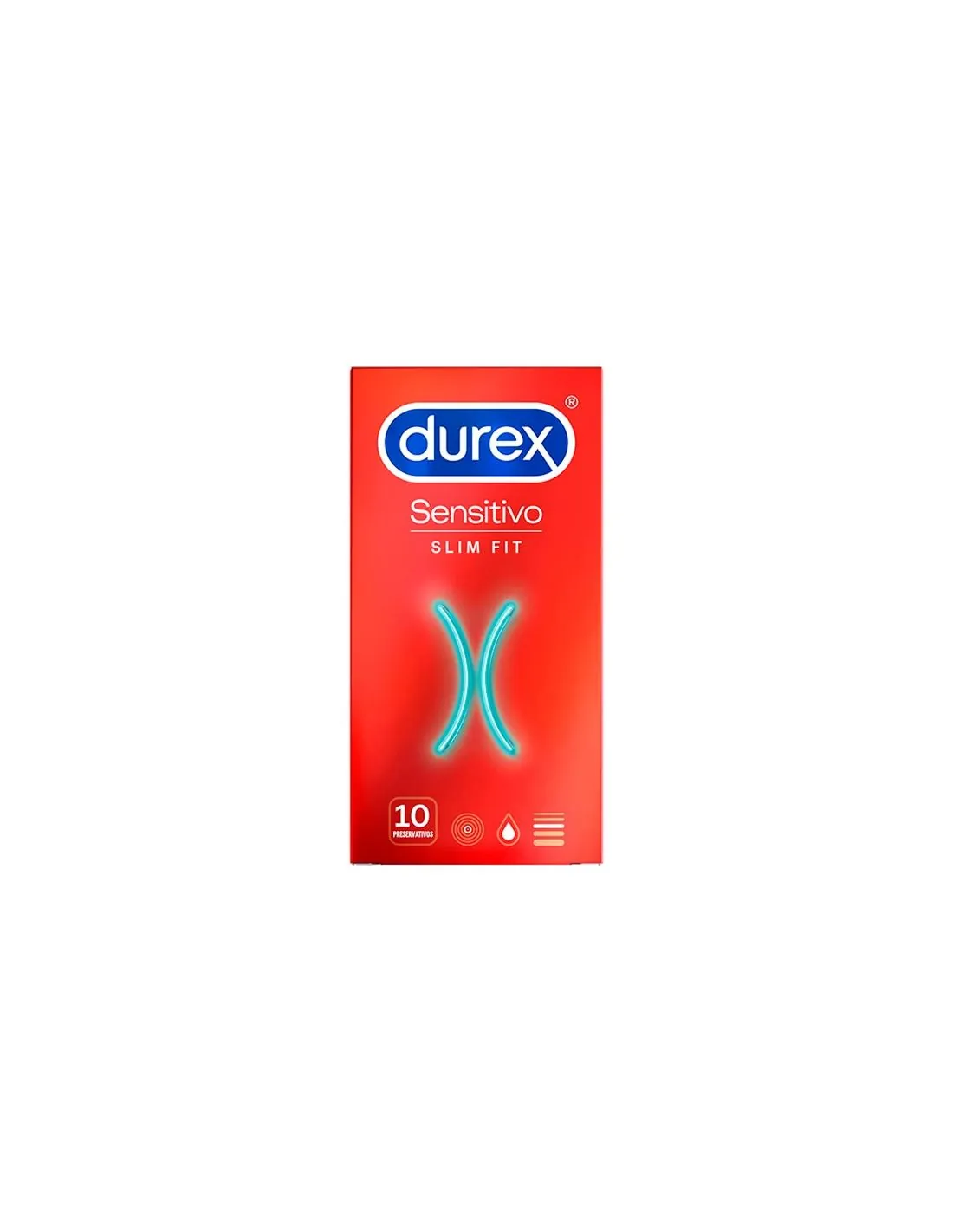 Durex Sensitivo Slim Fit Preservativos 10 uds