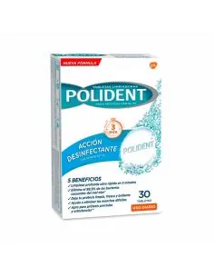 Polident Tabletas Limpiadoras Dentaduras postizas 30 Tabletas