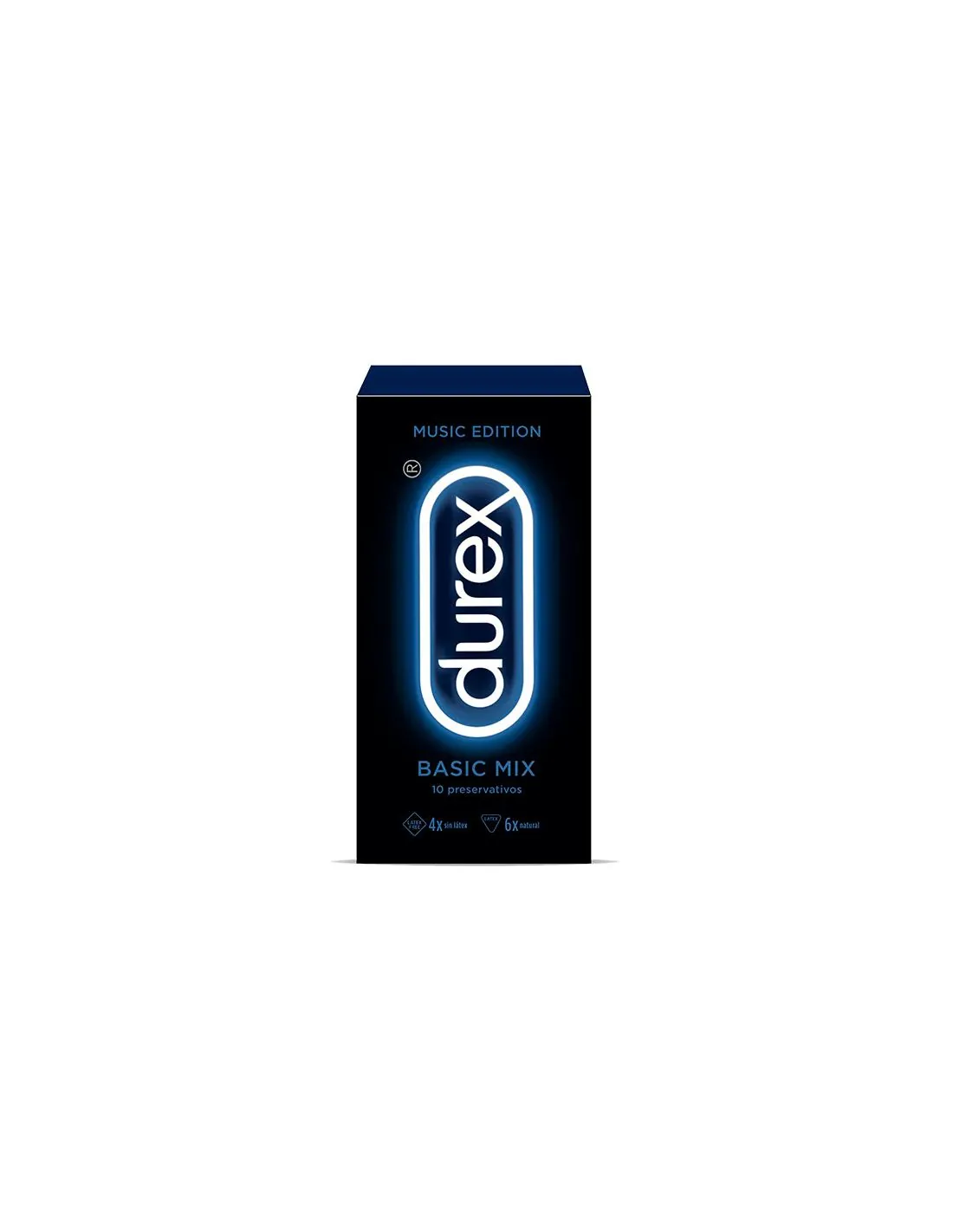 Durex Basic Mix Natural y Clasico Poliisopreno Preservativos