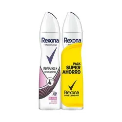 Rexona Invisible on Black + White Clothes Desodorante Spray 200 ml X 2