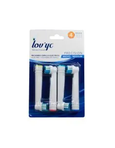 LovYc Recambio Cepillo Electrico Precision Medio 4 uds