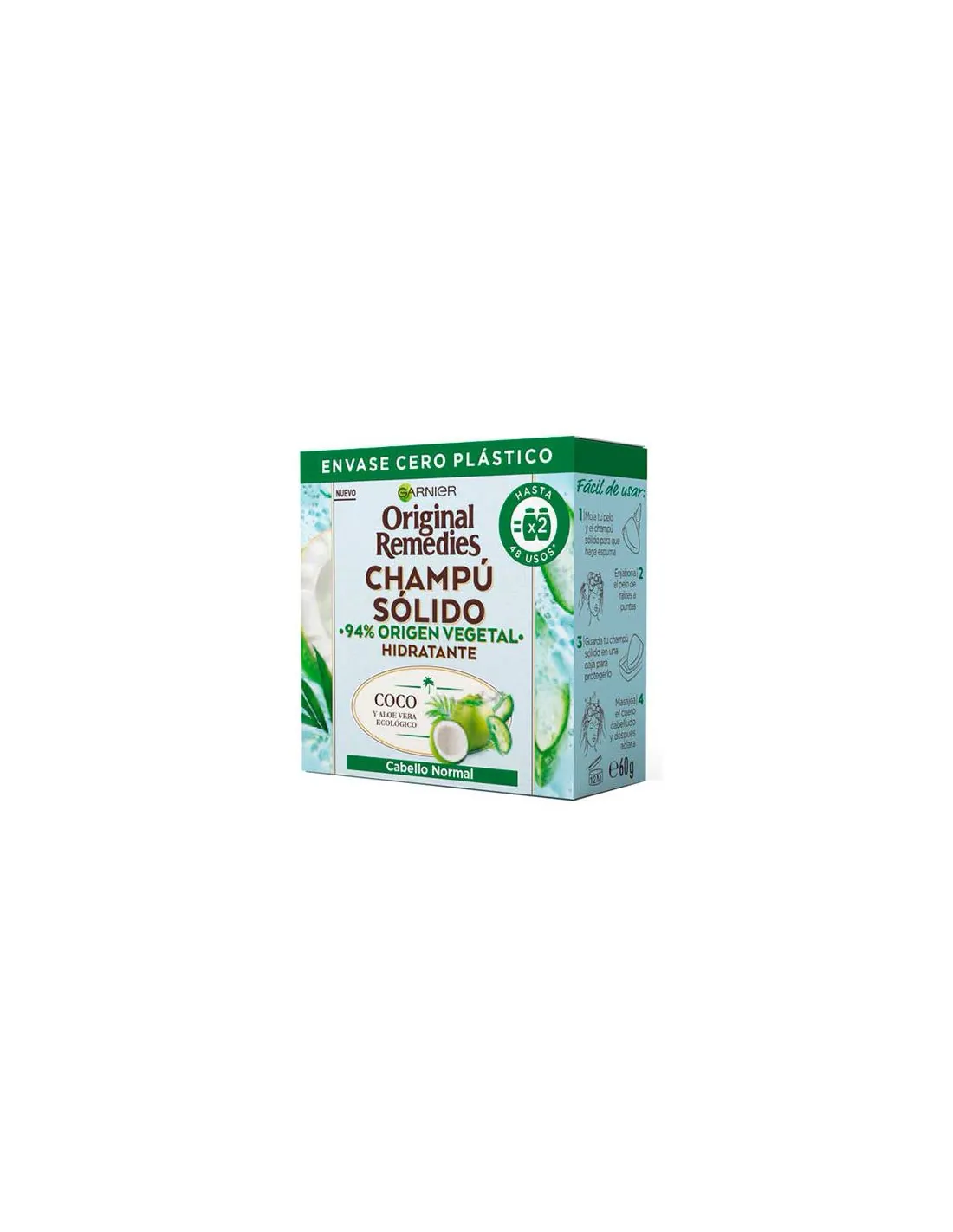 Garnier Original Remedies Champú Sólido Coco y Aloe Vera