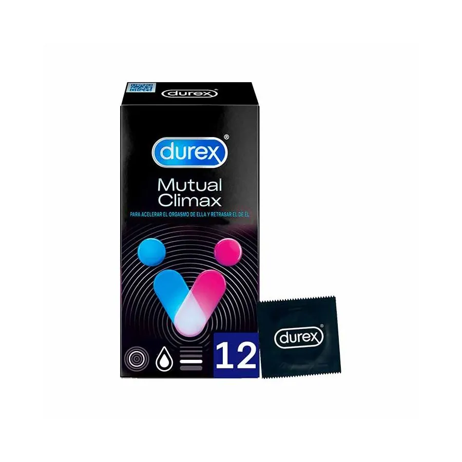 Durex Preservativos Mutual Clímax con Puntos y Estrías para ella y Efecto  Retardante para él - 12 condones | Comprar Online PERF