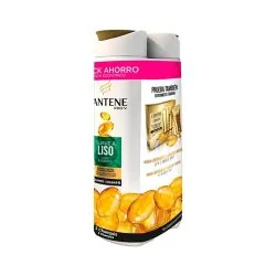 Pantene Pro-V Suave Y Liso Duplo Champu