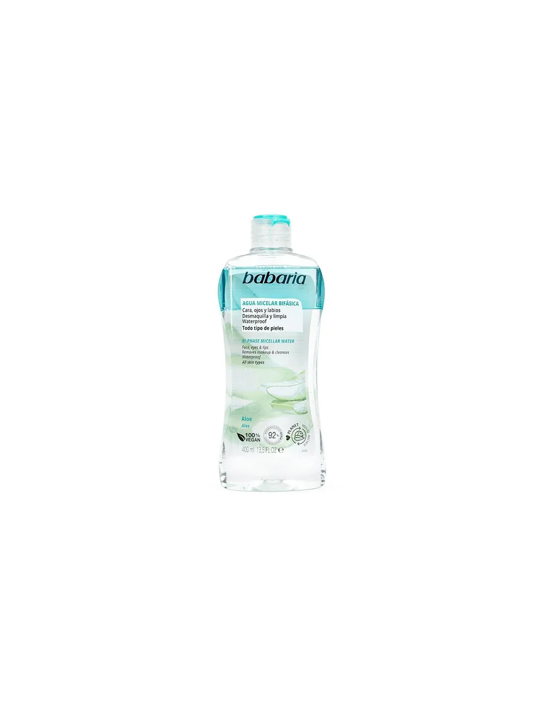 Babaria Bifásica Agua Micelar Desmaquillante 400 ml