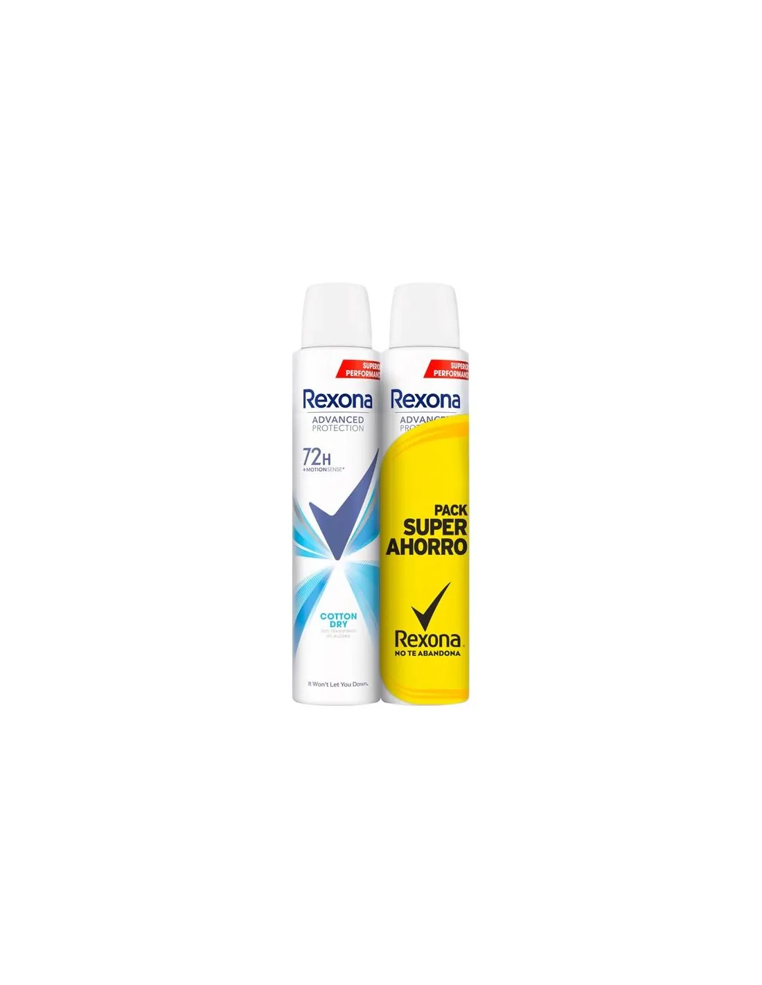 Rexona Cotton Dry Algodón Desodorante Spray 200 ml X 2