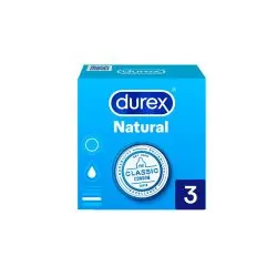 Durex Preservativos Originales Natural Plus - 3 condones