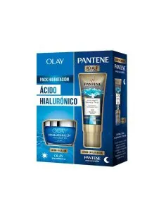 Pack Olay Hyalunoric 24 Vitamia 5 y Pantene Miracles Serum Noche de Regalo