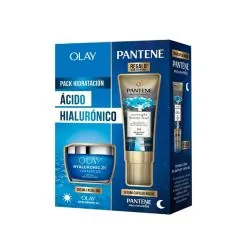 Pack Olay Hyalunoric 24 Vitamia 5 y Pantene Miracles Serum Noche de Regalo