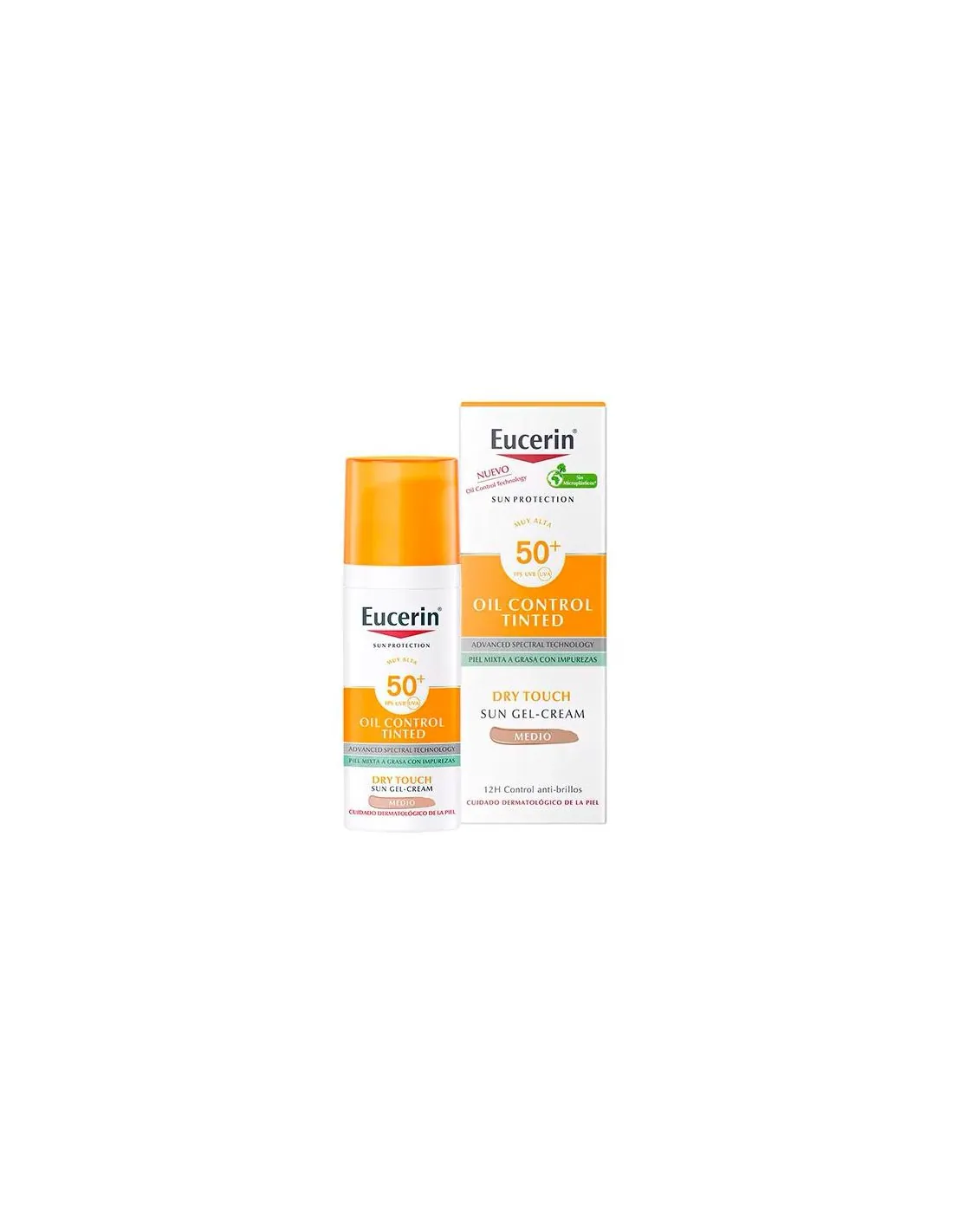 Eucerin Oil Control Tinted Dry Touch Crema Solar Facial